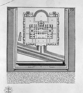 ディオクレティアヌスの浴場の計画（ローマ） 作： Giovanni Battista Piranesi